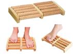 Tradičný drevený masážny valček na nohy 2x5