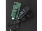 Puzdro na lano Gélové puzdro s reťazou na šnúrku taška na šnúrku iPhone 12 Pro Max fialová