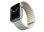 UNIQ pas Revix Apple Watch Series 4/5/6/7/8/SE/SE2/Ultra 42/44/45 mm. Obojstranný magnetický šálwia-beżowy/sage-beige