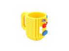 Hrnček 350ml + sada kociek Lego žltý