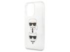 Karl Lagerfeld KLHCP13LKCTUGLS iPhone 13 Pro / 13 6.1 "silver / silver hardcase Glitter Karl`s & Choupette