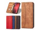 Magnet Fancy Case Case pro iPhone 13 Pro Max Pouch Wallet Card Holder Brown