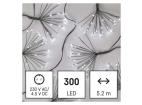 LED svetelná reťaz – svietiace trsy, nano, 5,2 m, vnút., studená biela, časovač