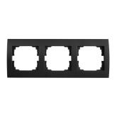 Kanlux 33574 LOGI Trojnásobný horizontální rámeček - čierna matná