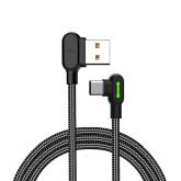 Uhlový kábel USB na USB-C Mcdodo CA-5280 LED, 1,2 m (čierny)