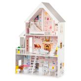 Drevený domček pre bábiky xxl prášková rezidencia ECOTOYS