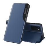 Elegantné puzdro Eco Leather View s odklápacím krytom a funkciou stojana pre Samsung Galaxy A02s EU blue
