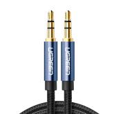 Ugreen AUX audio kábel priamy minijack 3,5 mm 1 m modrý (AV112)