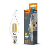 LED žiarovka Videx 6W Filament Neutrálna biela Sviečka E14