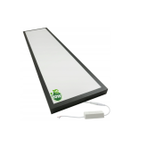 Povrchový panel LED čierny - 30x120 - 60W - neutrálna biela
