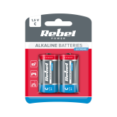 Alkalické batérie REBEL EXTREME LR14 2ks/bl.