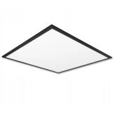 Čierny LED panel Lumio 60x60cm 40W Neutralna biela