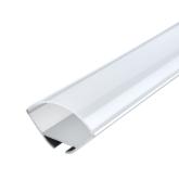 Aluminium Profile For LED Strip strieborné White Cover L=2m 2 M