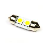 LED auto žiarovka 31mm C5W 2 SMD5050, teplá biela