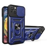 Puzdro Hybrid Armor Camshield pre iPhone 14 pancierové puzdro s krytom fotoaparátu modré
