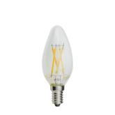 Filament LED žiarovka sviečka C35 E14 4W Teplá biela