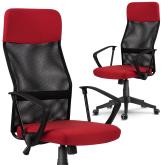 Kancelárska stolička Sofotel Sydney červená/čierna mikrosieť