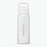 LGV41SWHWW Lifestraw Go 2.0 Stainless Steel Water Filter Bottle 1L White