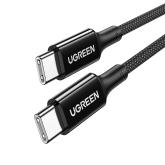Ugreen US557 USB-C / USB-C PD 100W kábel 1,5 m - čierny