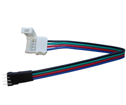 Konektor pre LED pásiky - RGB - 10 mm - 4pin - Pásik / KONTROLLER